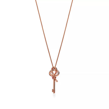 Roostick Keys Woven Pink Diamonds Medium Necklace