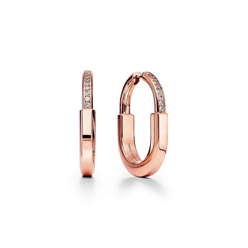 Roostick T Lock Diamonds Medium Earrings