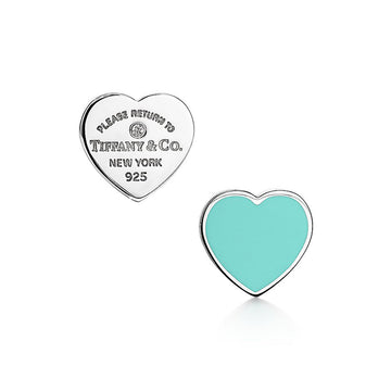 Roostick 18K Return to T Blue Heart Earrings