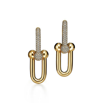 Roostick HardWear Large Link Pave Diamonds Earrings