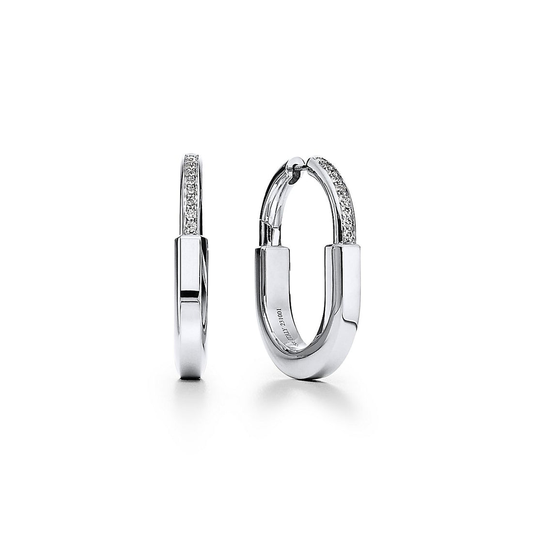 Roostick T Lock Diamonds Medium Earrings