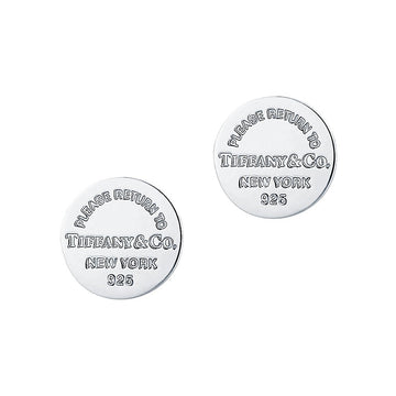 Roostick 18K Return to T Circle Stud Earrings