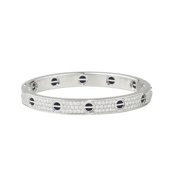Roostick Diamond-paved Ceramic Love Bracelet