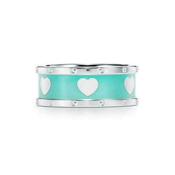 Roostick Blue Love Heart Ring