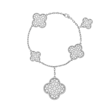 18K Magic Alhambra Five Motifs Bracelet