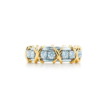Roostick T Schlumberger Eighteen Stone Ring