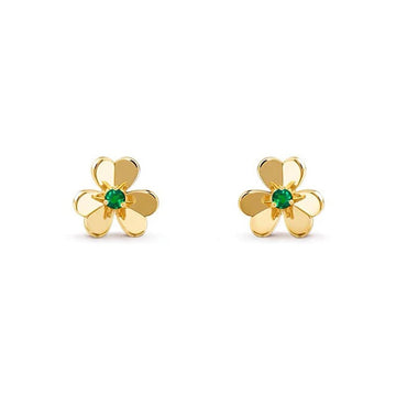 Roostick Frivole Mini Emerald Earrings