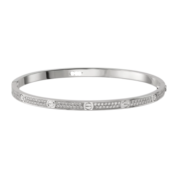 Roostick 18K Diamonds-Paved Love Bracelet