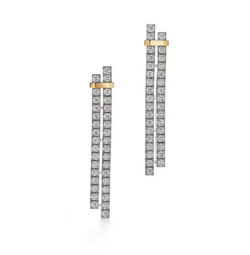Roostick T Edge Drop Earrings