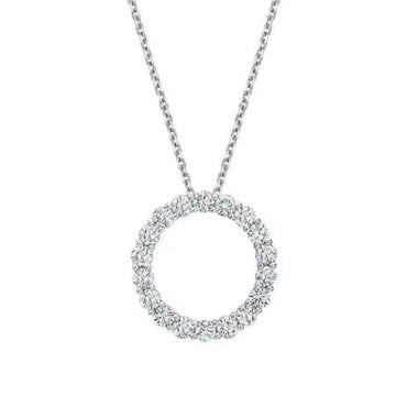 Roostick Circle Diamonds Necklace