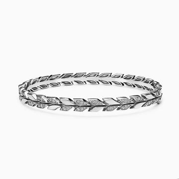 Roostick Victoria Vine Diamond Hinged Bracelet