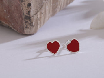 Roostick 18K Return to T Heart Earrings