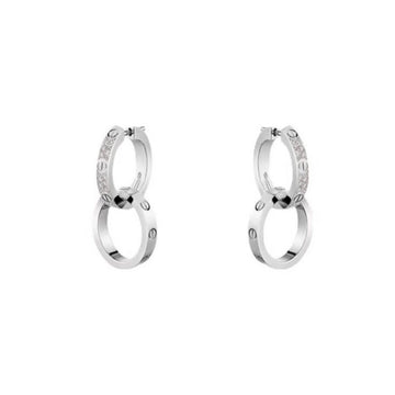 Roostick Love Double Hoop Diamond Earrings