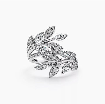 Roostick Victoria Diamond Vine Bypass Ring