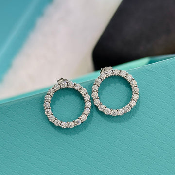 Roostick Circle Diamonds Earrings