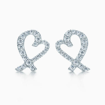 Roostick T Heart Diamond Earrings
