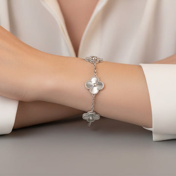 Vintage Alhambra Five Motifs Clover Bracelet