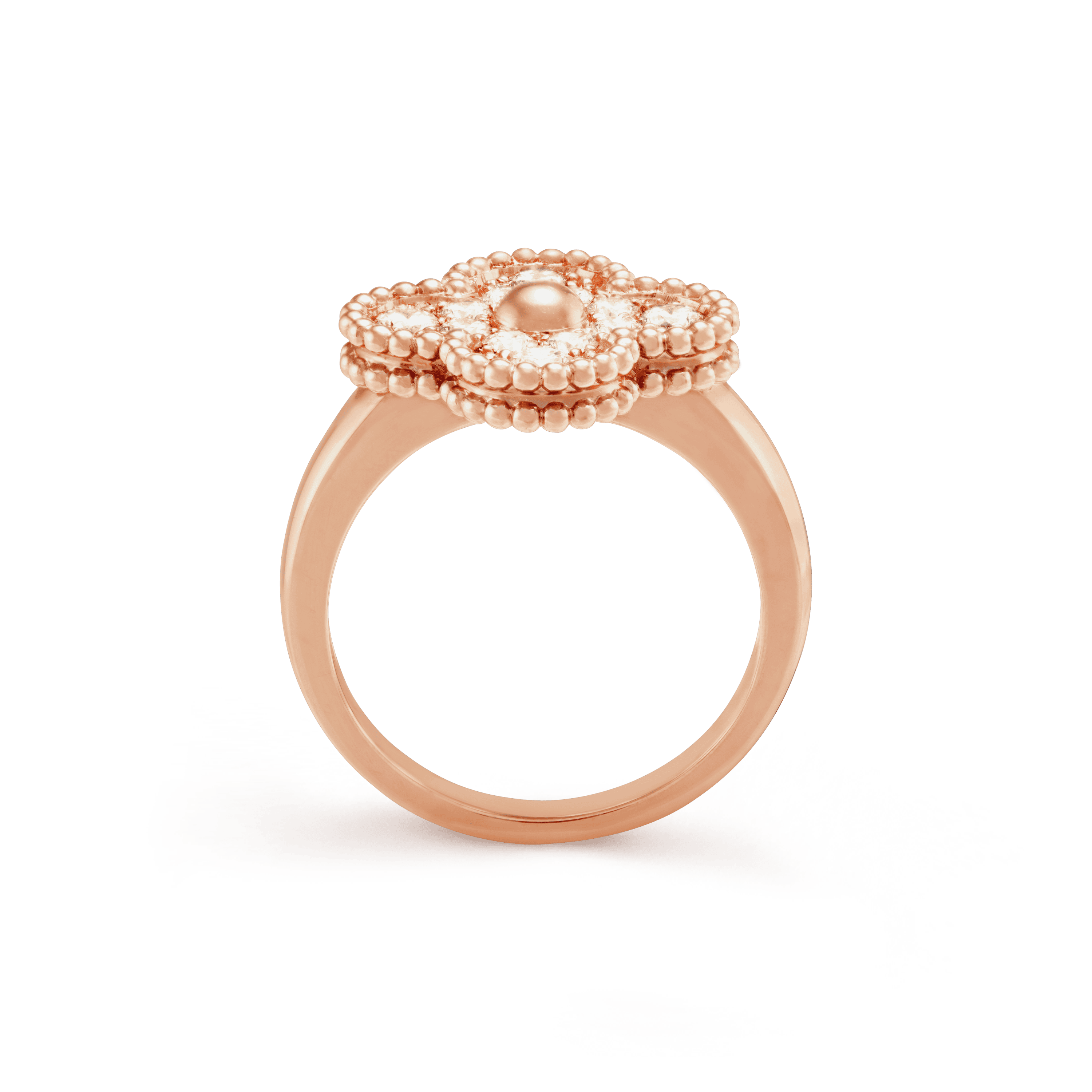 Roostick Vintage Alhambra Diamonds Ring