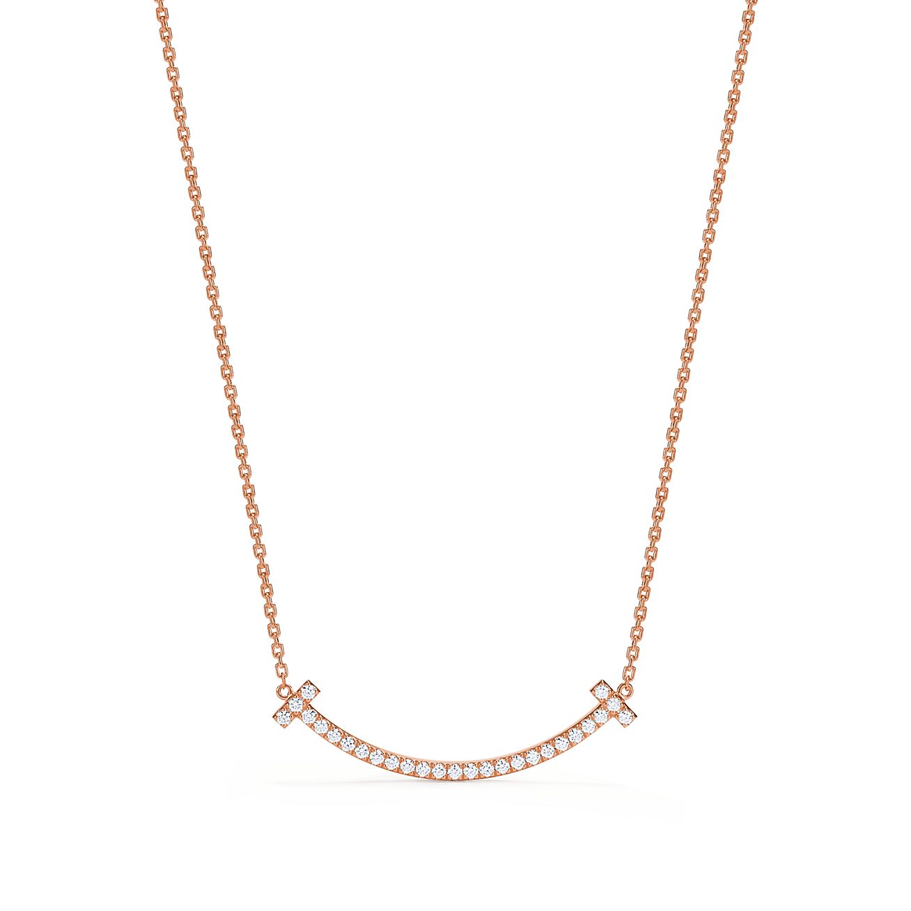Roostick T Medium Diamond Pendant Necklace