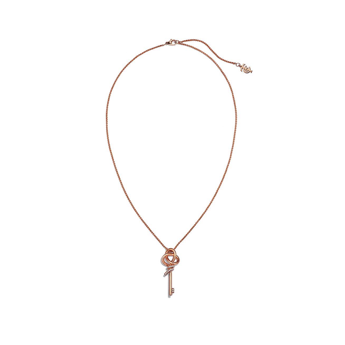 Roostick Keys Woven Diamonds Medium Necklace