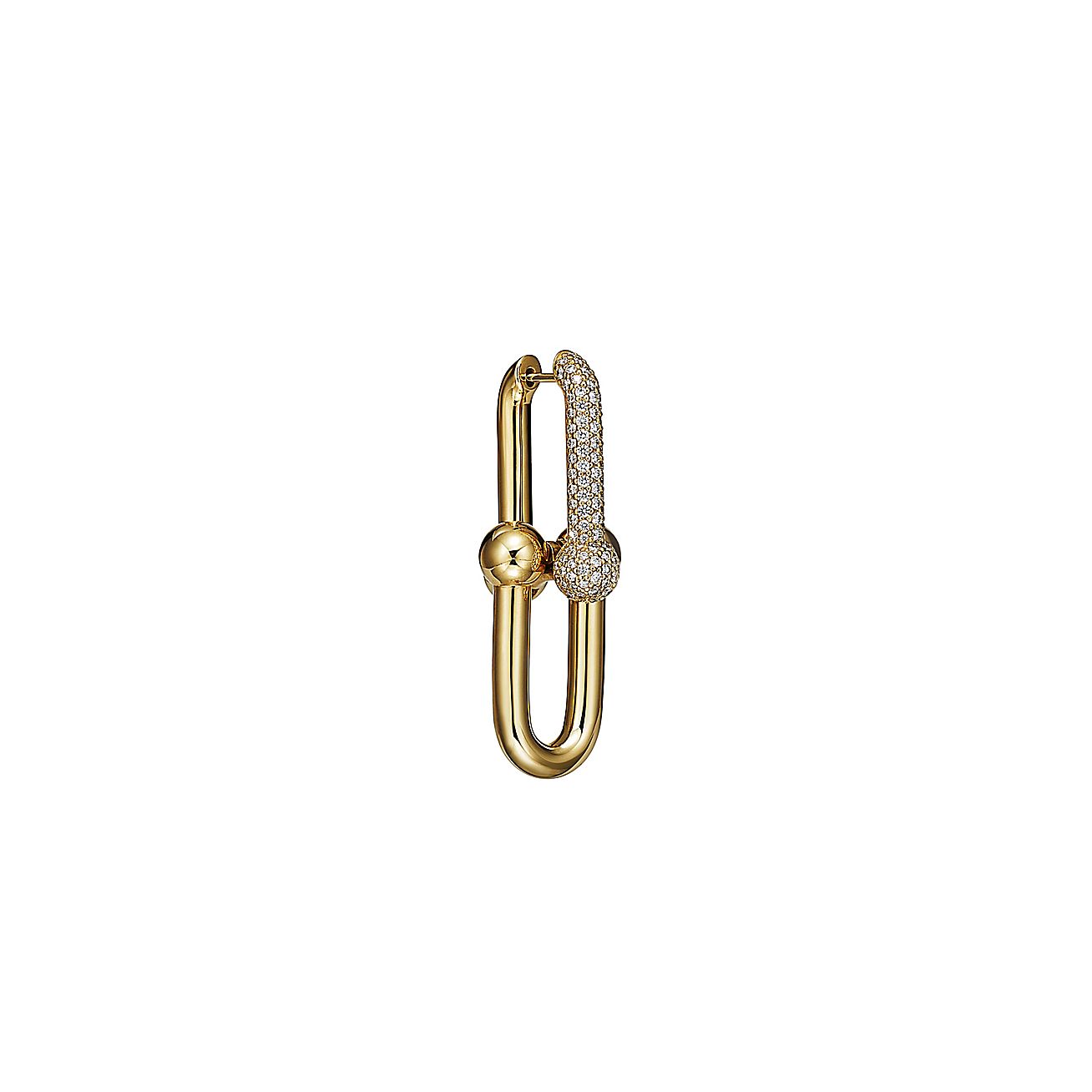 Roostick HardWear Large Link Pave Diamonds Earrings