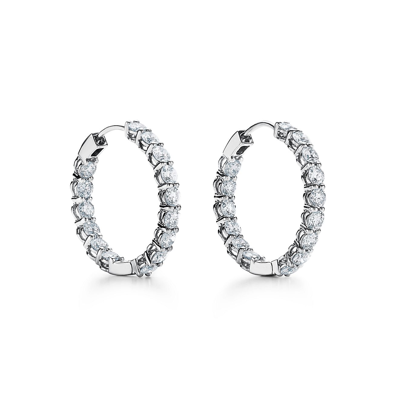 Roostick Hoop Diamonds Earrings