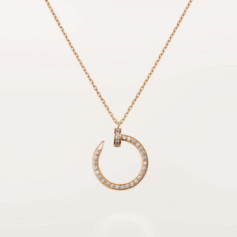Roostick Juste Un Clou Open Circle Diamonds Necklace