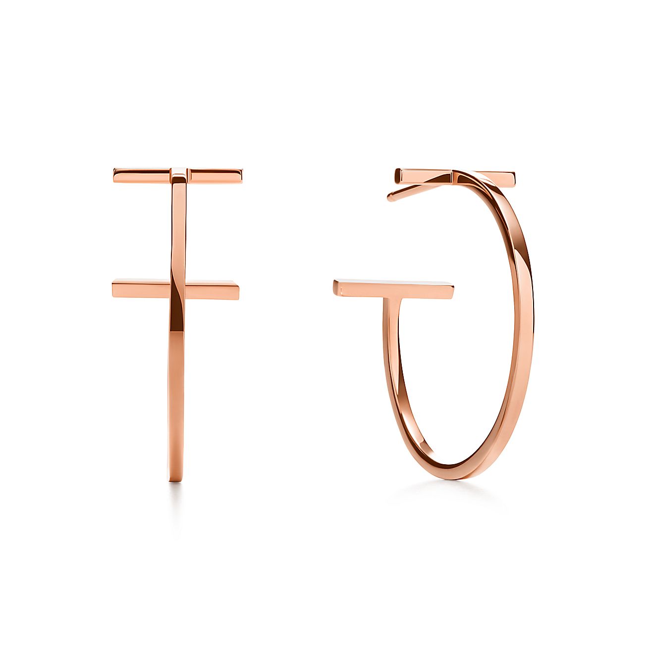 Roostick T Hoop Earrings