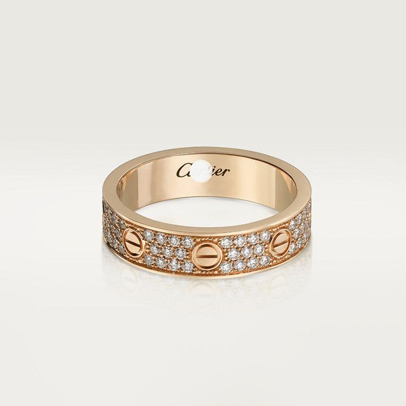 Roostick Love Diamond-Paved 5mm Ring