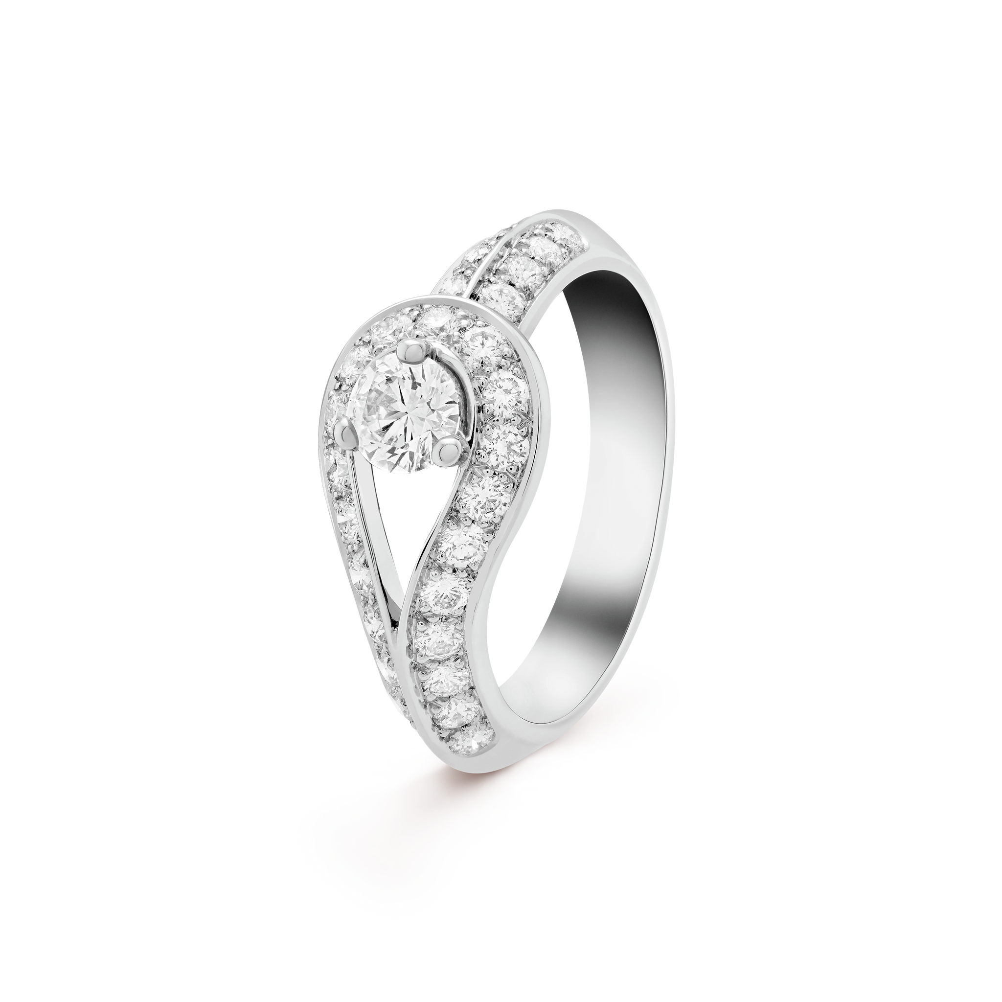 18K Couture Solitaire Ring