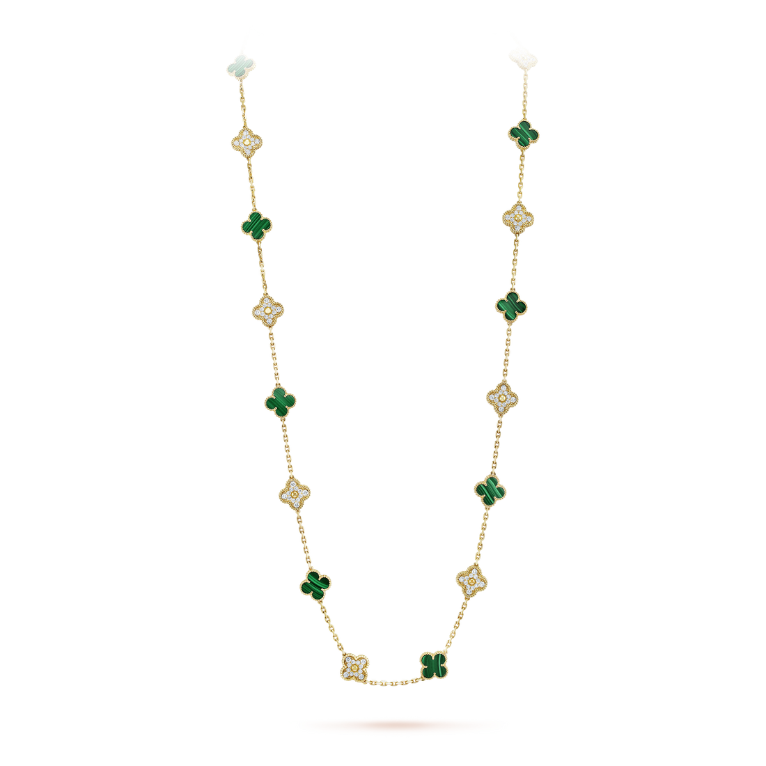 18K Vintage Alhambra 20 Motifs Long Necklace