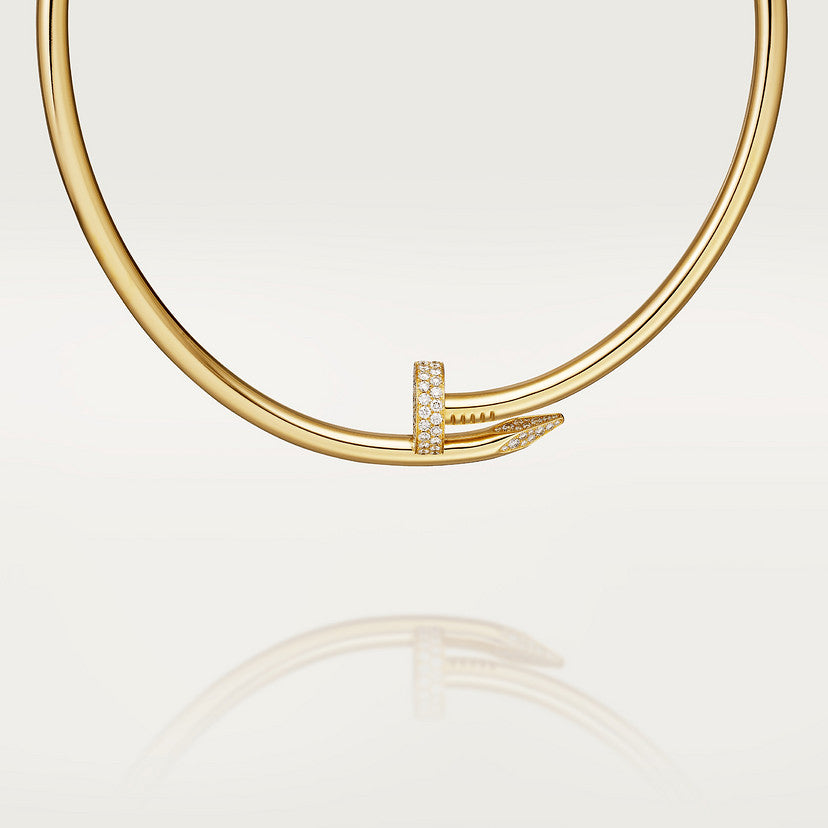 Roostick Juste Un Clou Torque Diamond Necklace