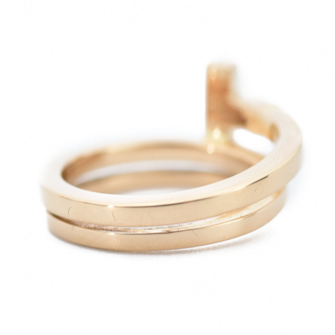 Roostick T Diamond Square Wrap Ring