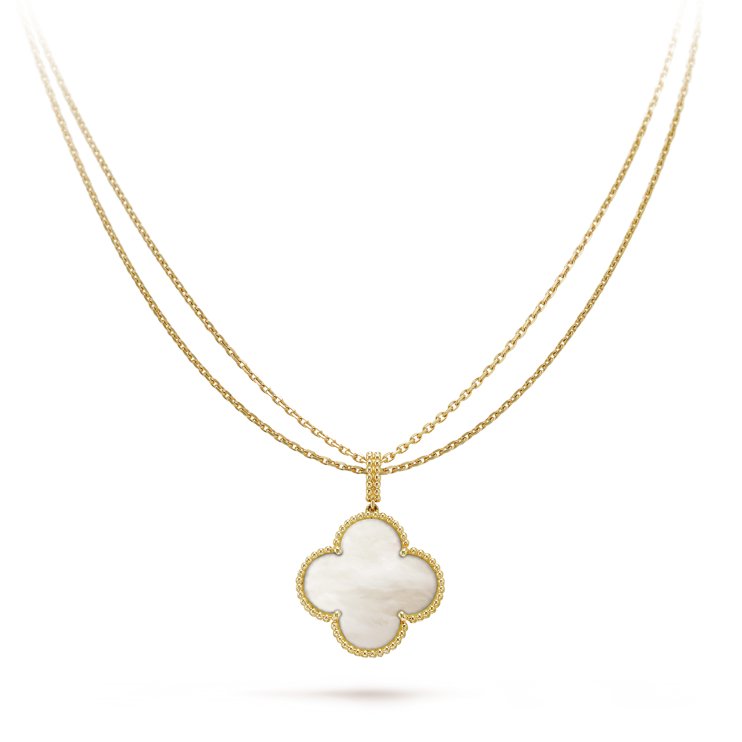 Roostick Magic Alhambra One Motif Pearl Necklace