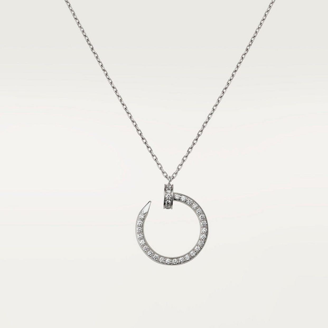 Roostick Juste Un Clou Open Circle Diamonds Necklace