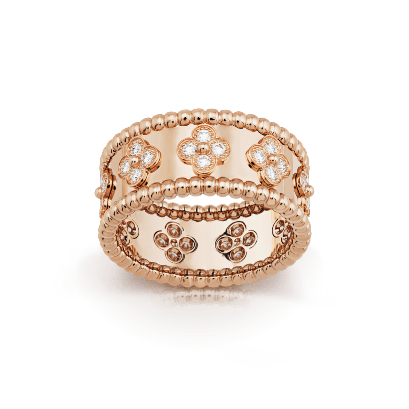Roostick Perlée Clovers Ring