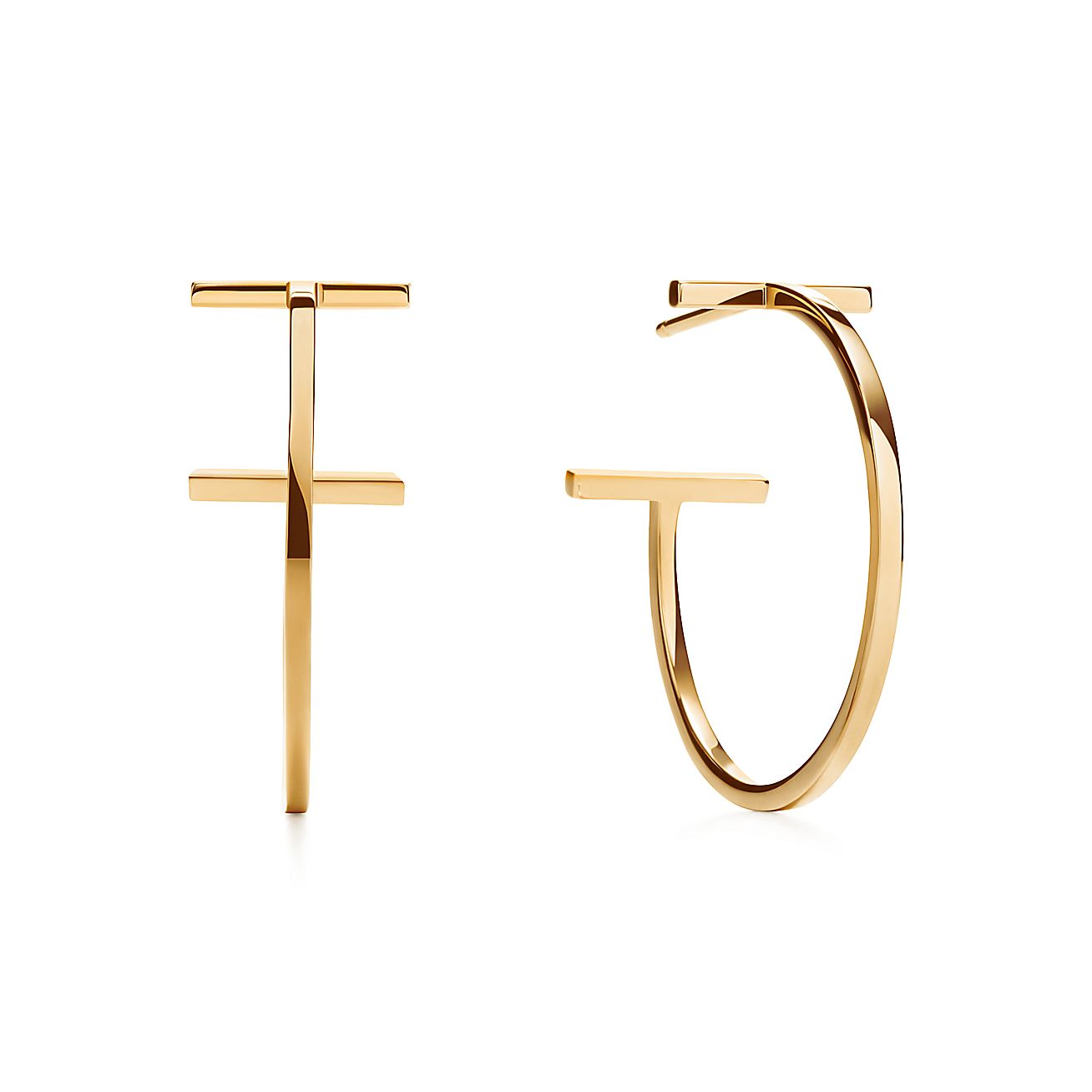 Roostick T Hoop Earrings