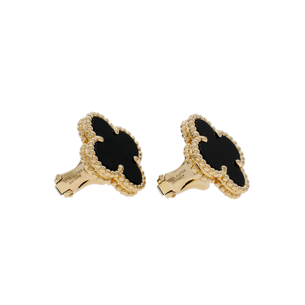 Roostick Vintage Alhambra Black Earrings