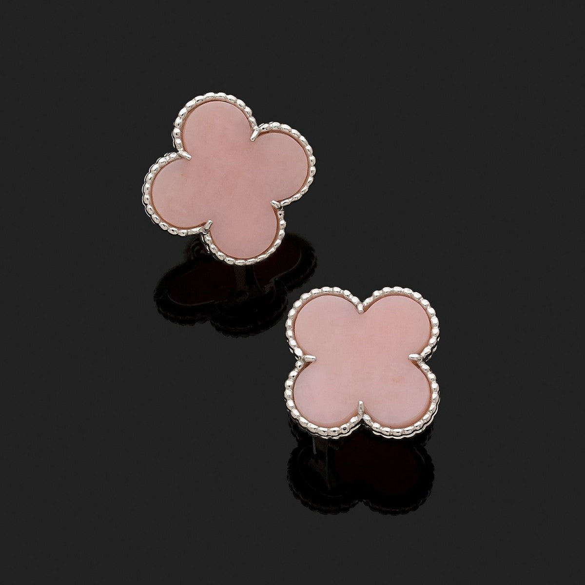 Roostick Magic Alhambra Pink Opale Earrings