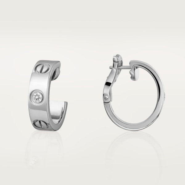 18k Love 2 Diamonds Earrings