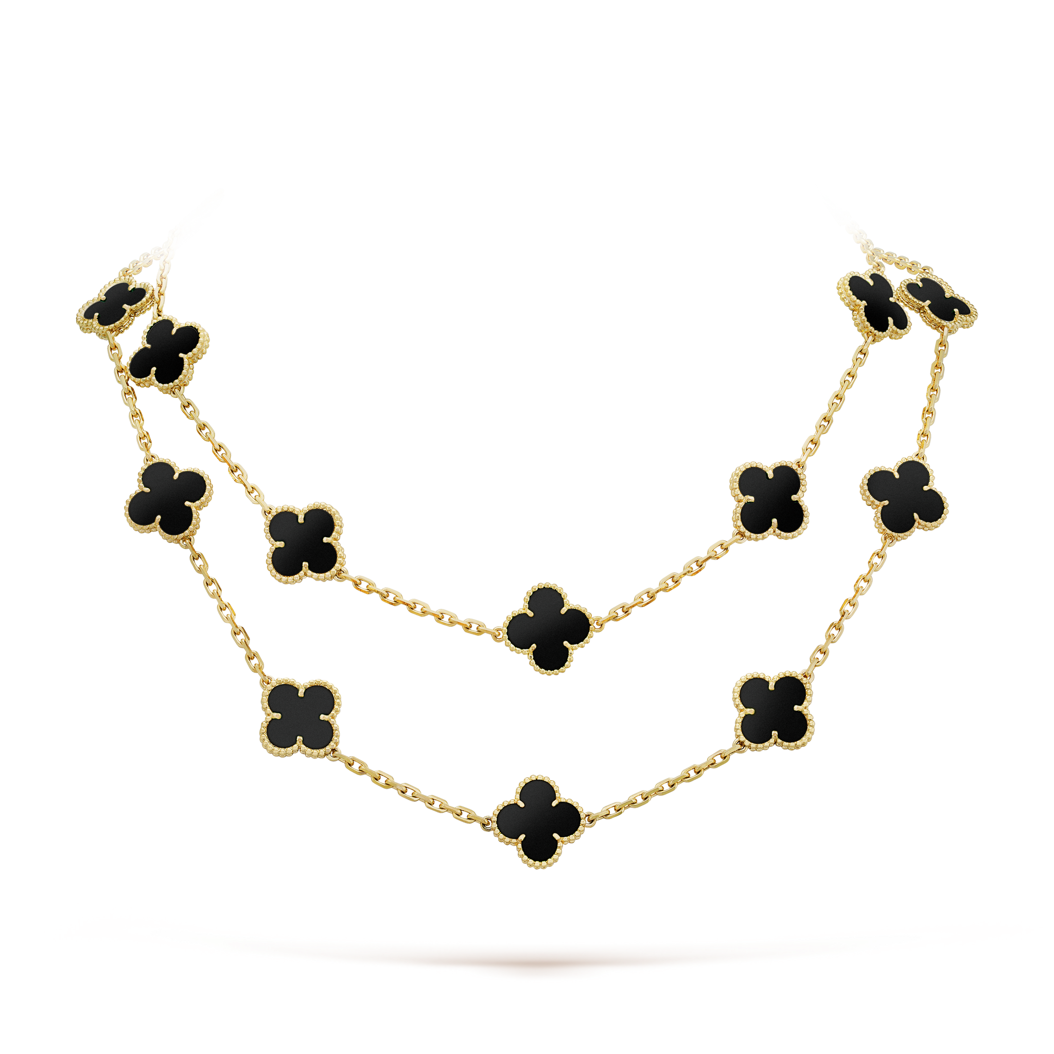 18K Vintage Alhambra 20 Motifs Long Necklace