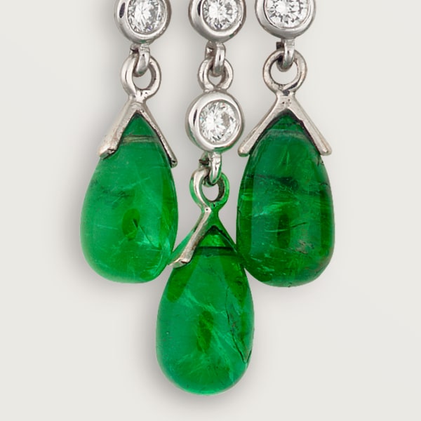 Roostick Panthère De Long Diamond Earrings