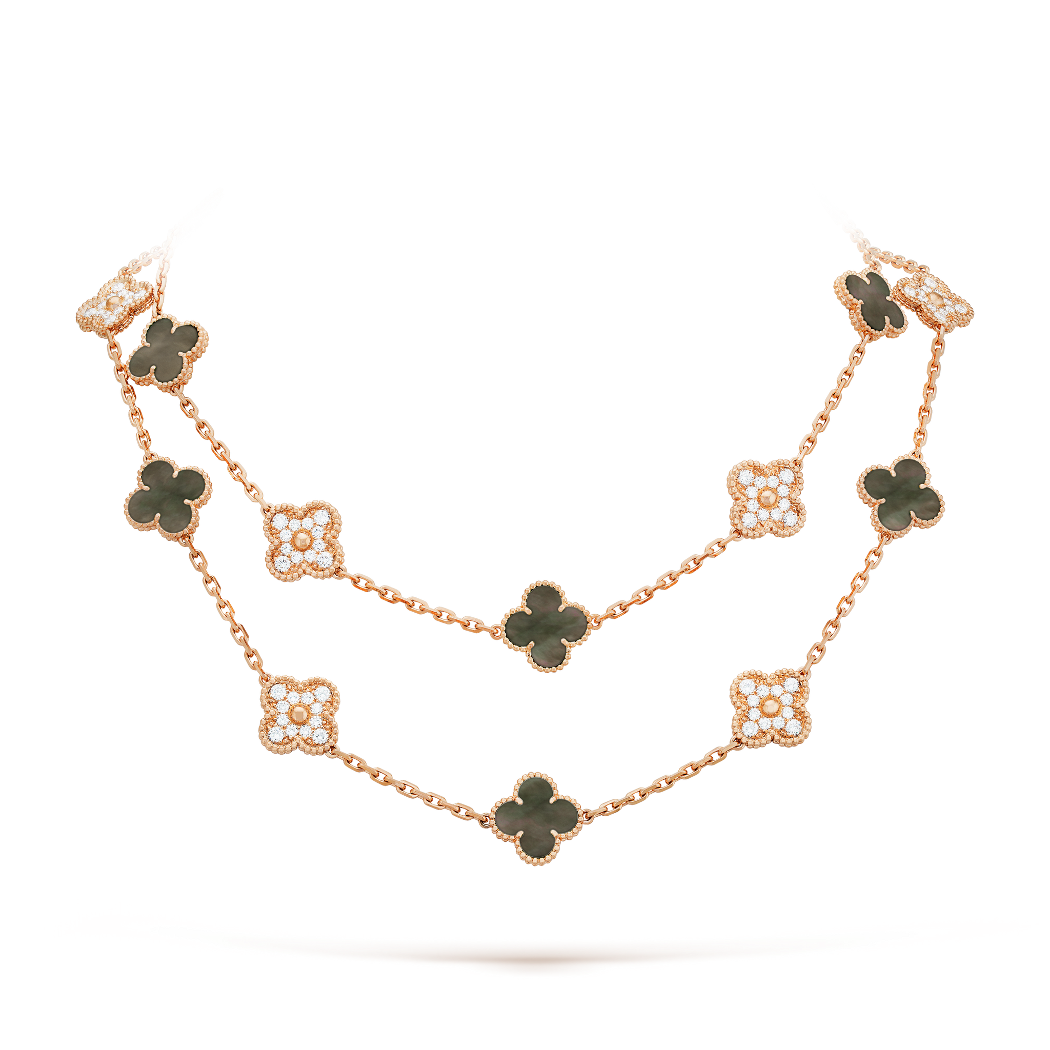 18K Vintage Alhambra 20 Motifs Long Necklace
