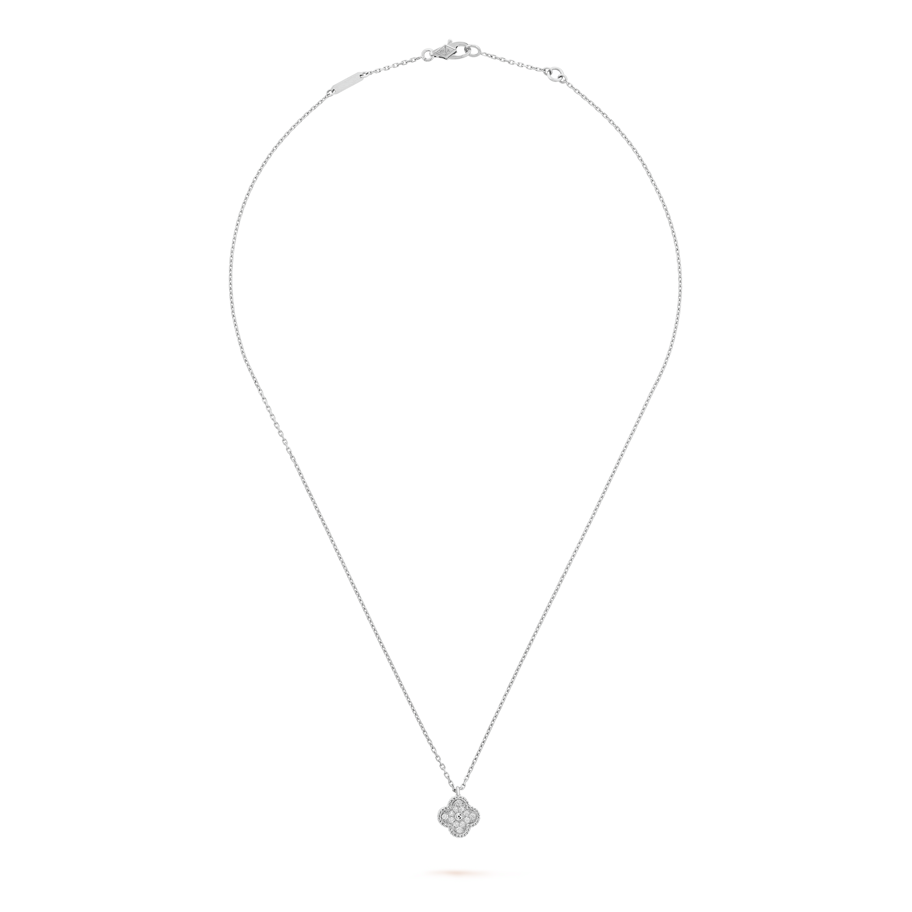 Roostick Sweet Alhambra Diamond Necklace