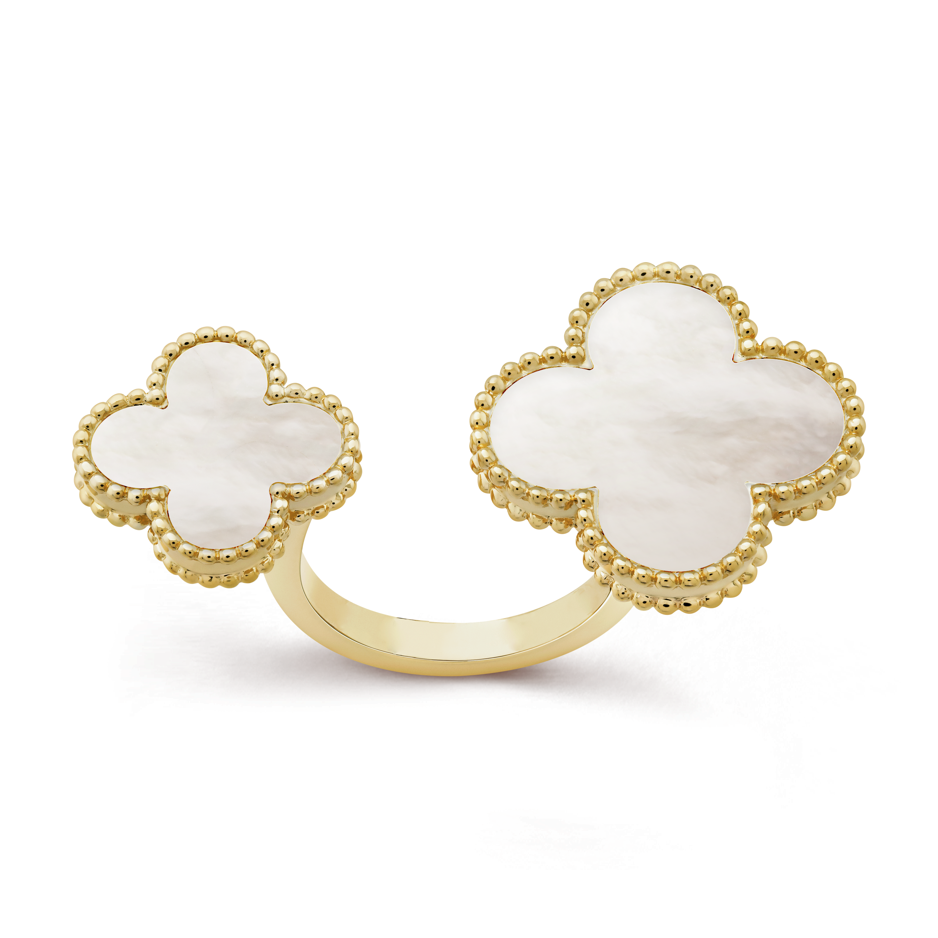 Roostick Magic Alhambra Mother Of Pearls Clover Ring