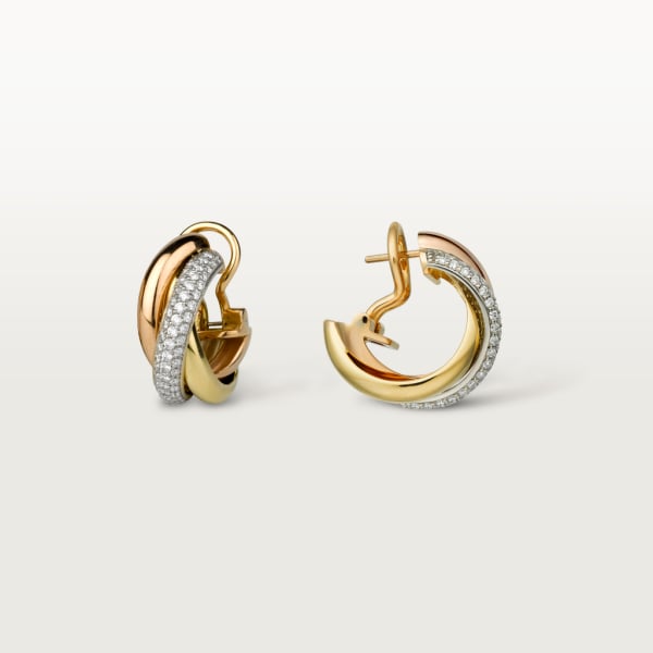 18k Trinity Diamond Earrings