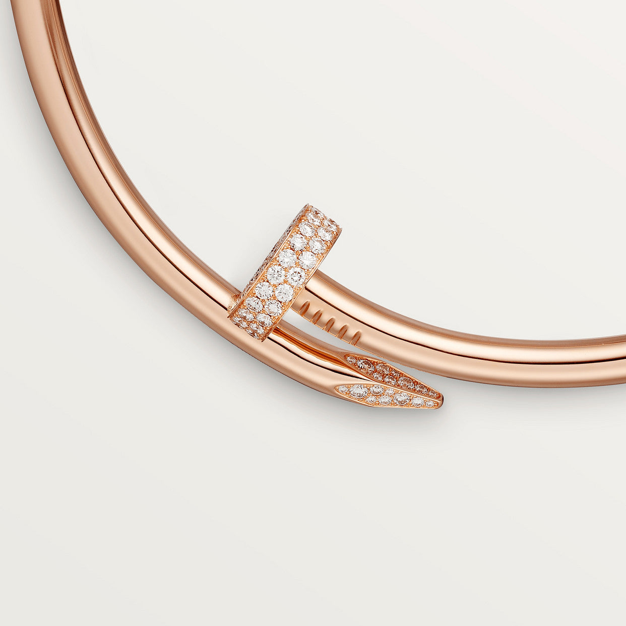 Roostick Juste Un Clou Torque Diamond Necklace