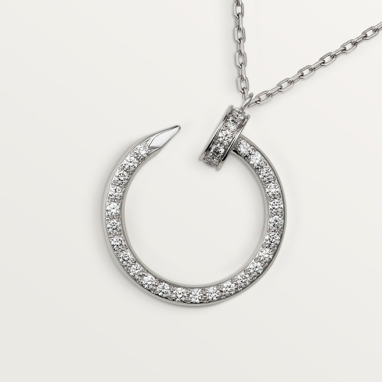 Roostick Juste Un Clou Open Circle Diamonds Necklace