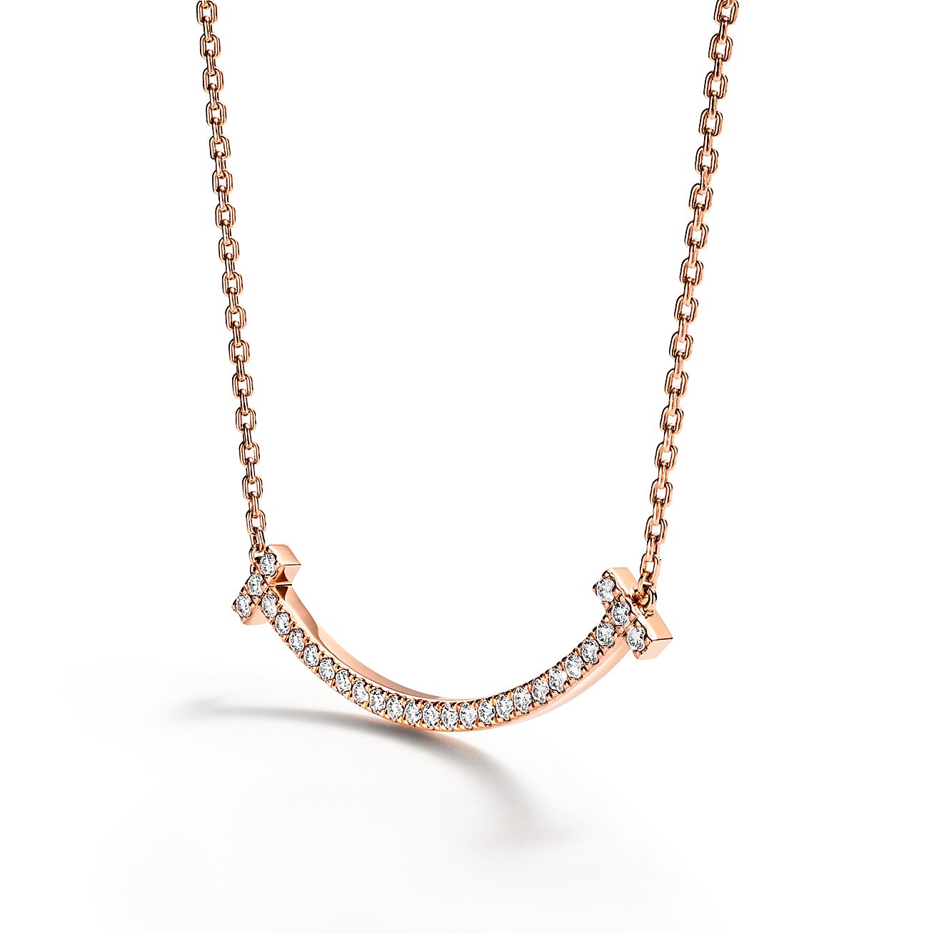 Roostick T Medium Diamond Pendant Necklace