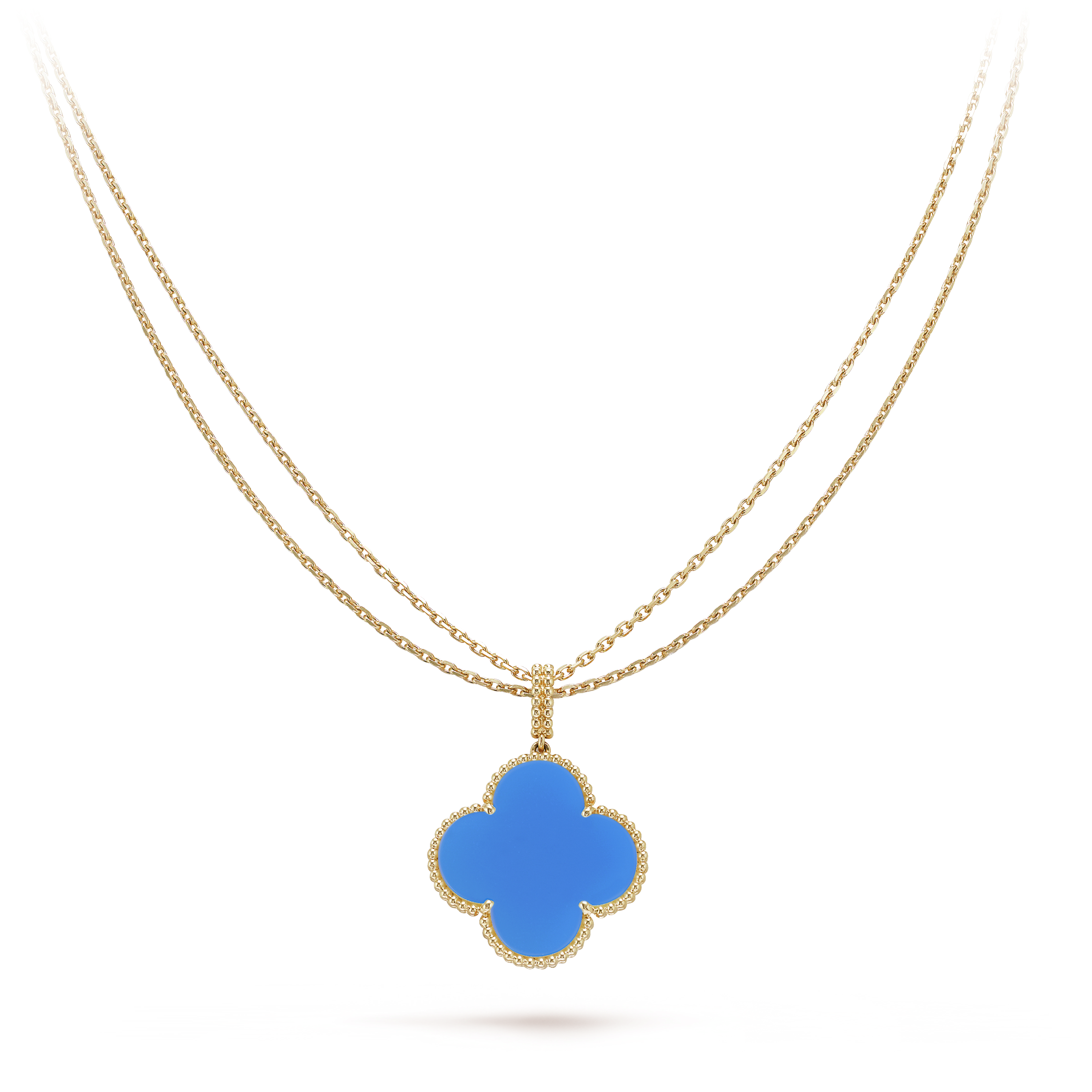 Roostick Magic Alhambra Agate Clover Necklace